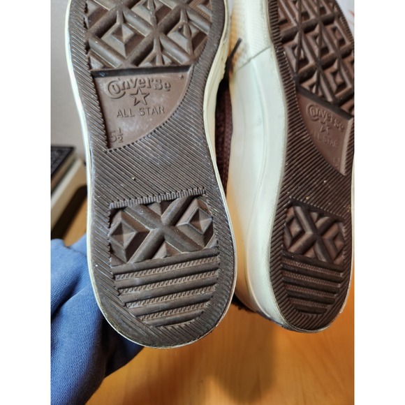 Converse‎ All Star Low Top Teddy Fleece Bouclé Platform Sneakers Women 7.5 - Picture 8 of 8